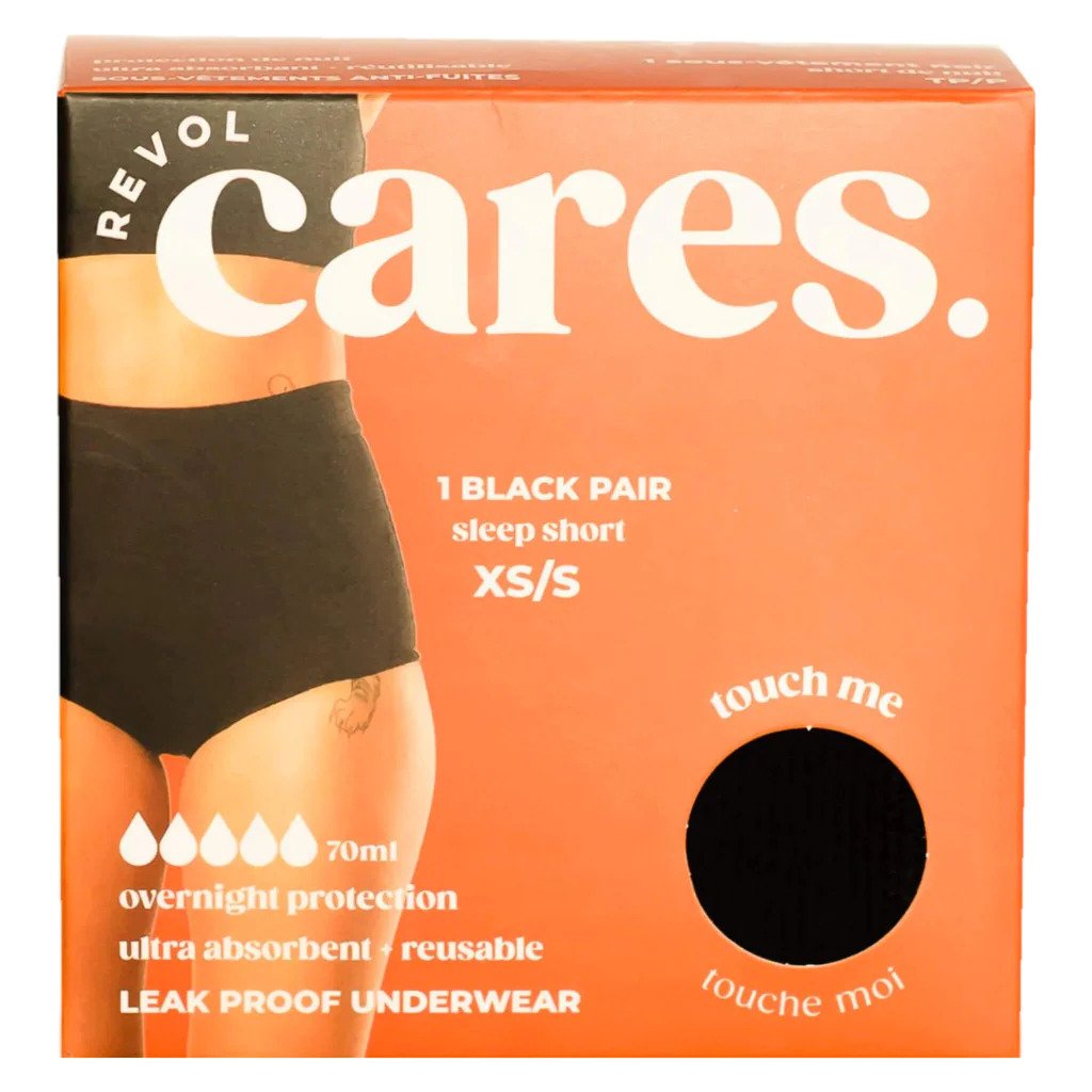 Revol CARES Absorbent Leak Proof Underwear - Sleep Short