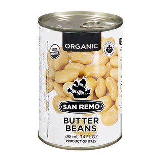 San Remo Butter Beans Organic 398ml