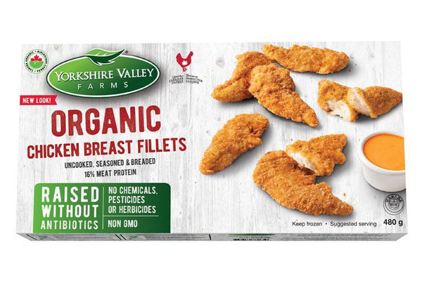 Yorkshire Valley Organic Breaded Chicken Strips 480g