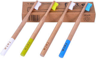 f.e.t.e Bamboo Toothbrush Multipack Soft 4 pk