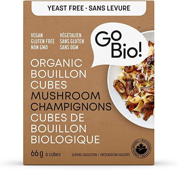 GoBIO Mushroom Bouillon Cubes Organic 66g