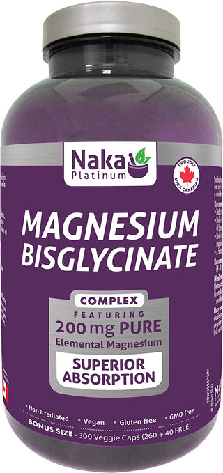 Naka Platinum Magnesium Bisglycinate 200mg 300c