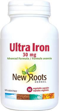 New Roots Herbal Ultra Iron 30mg 90c