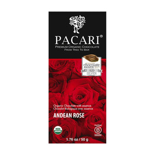 Pacari Organic Chocolate Bar  Rose 50g