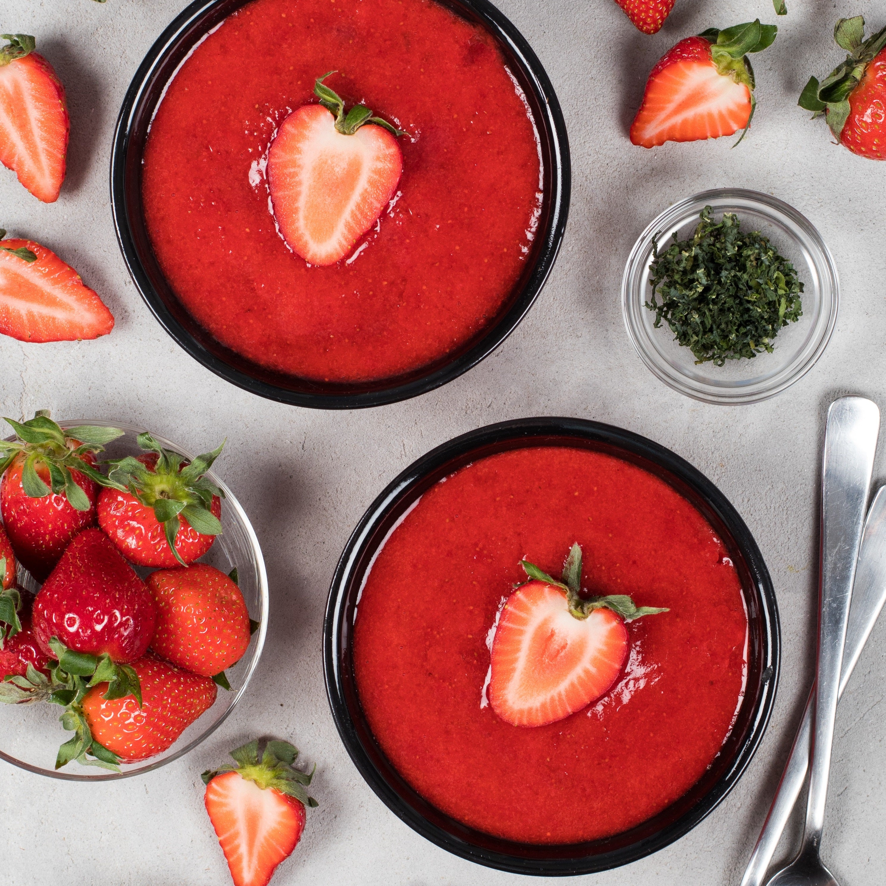 chilled strawberry soup