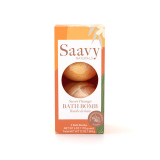 Saavy Bath Bomb Duo Sweet Orange 2pk