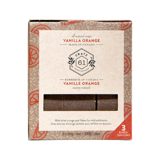 Crate 61 Vanilla Orange Bar Soap 3 pack