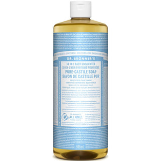 Dr. Bronner's Unscented Castile Soap Organic 946ml