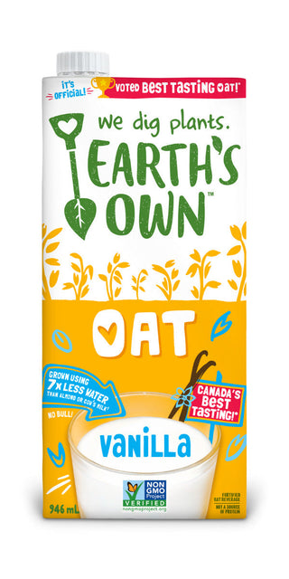 Earth's Own Unsweetened Vanilla Oat Beverage (946ml/1.75L)