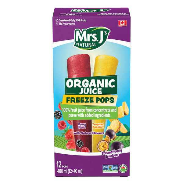 Mrs. Js Natural Organic Tropical Freezie 12x40ml