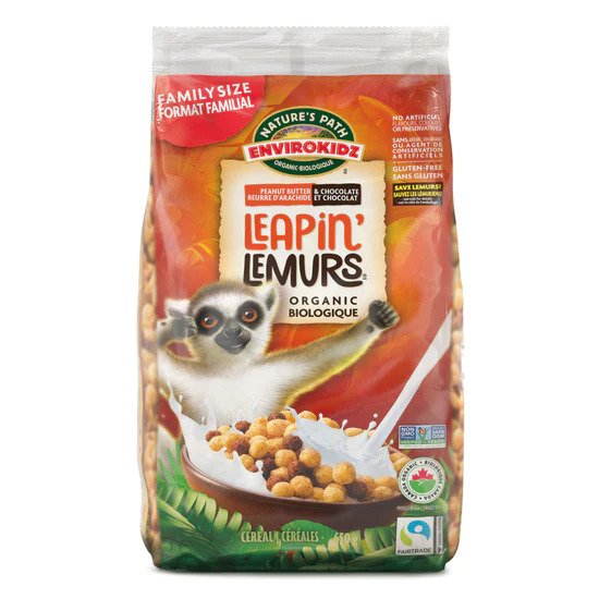 Nature's Path Leapin' Lemurs Eco Pac Cereal 650g | Kootenay Co-op