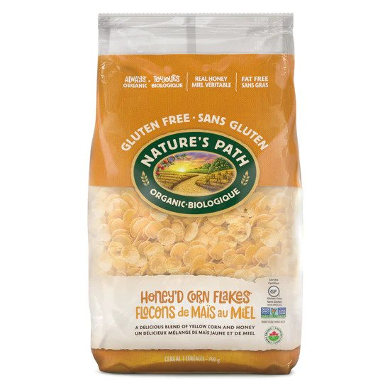 Nature's Path Honey'd Corn Flakes Eco Pac Cereal 750g