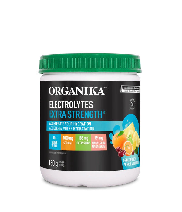 Organika Electrolytes Extra Strength Fruit Punch 180g