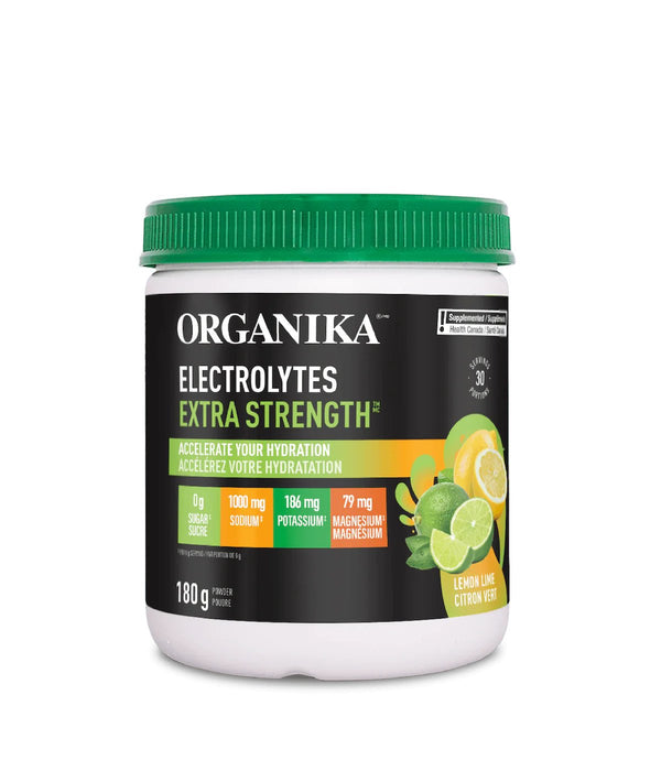 Organika Electrolytes Extra Strength Lemon Lime 180g