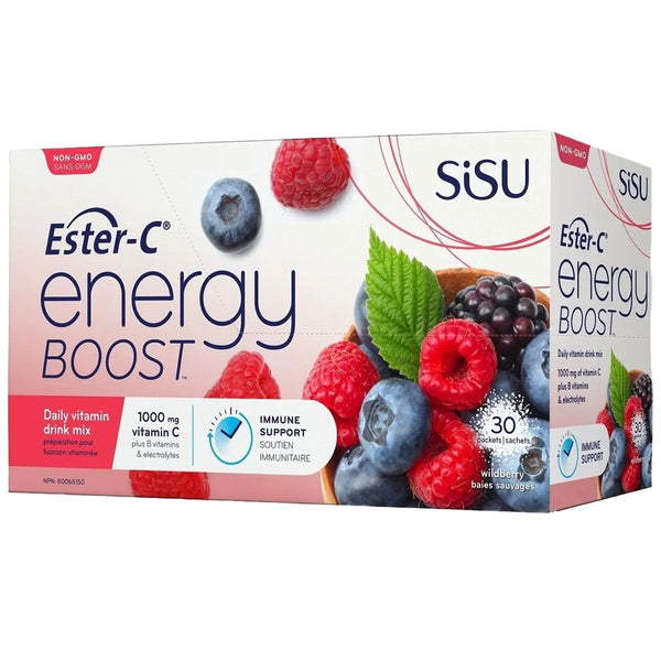 Sisu Ester C Energy Boost Berry 30pk