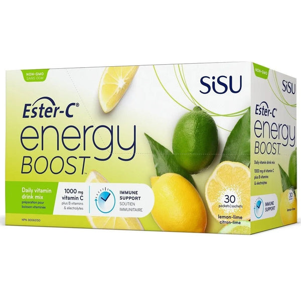 Sisu Ester C Energy Boost Lemon Lime 30pk