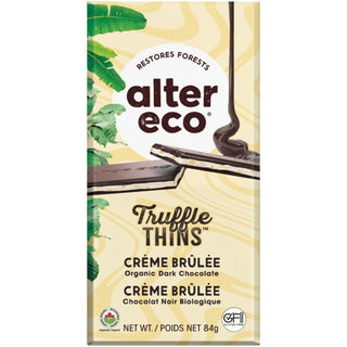 Alter Eco Creme Brulee Truffle Thins Bar 84g