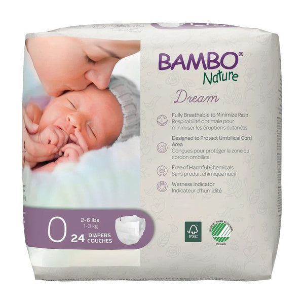 Bambo Nature Diapers Size 0 24ct