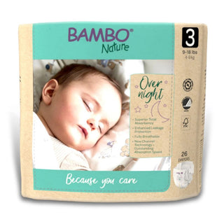 Bambo Nature Overnight Diapers Size 3 26ct