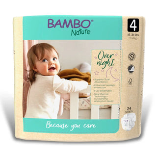 Bambo Nature Overnight Diapers Size 4 24ct