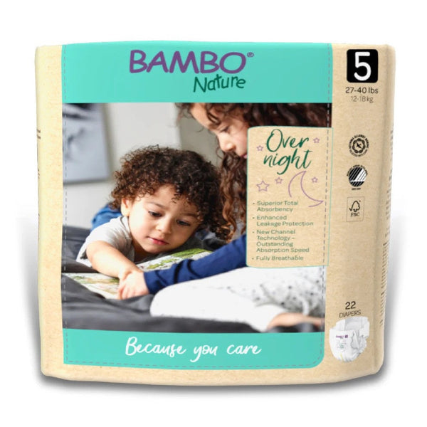 Bambo Nature Overnight Diapers Size 5 22ct