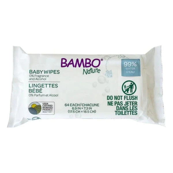 Bambo Nature Wipes 64ct