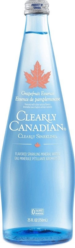 Clearly Canadian Mineral Water Sparkling Grapefruit 750ml