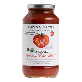 Dave's Gourmet Organic Pasta Sauce  Simply Red 723g