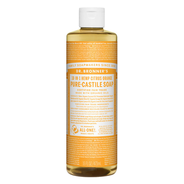 Dr. Bronner's Citrus Castile Soap Organic (473ml/946ml)