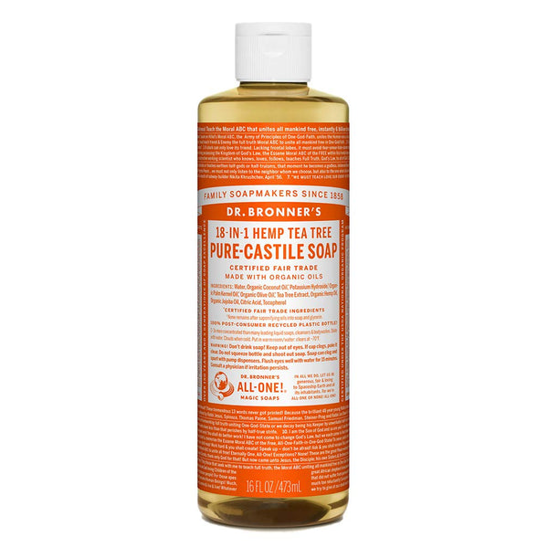 Dr. Bronner's Tea Tree Castile Soap Organic 473ml