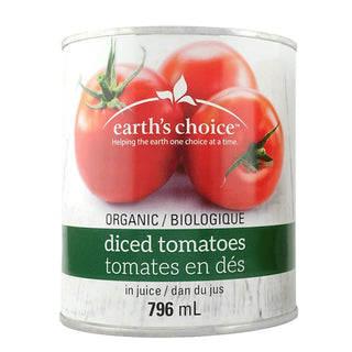 Earth's Choice Organic Diced Tomatoes 796ml