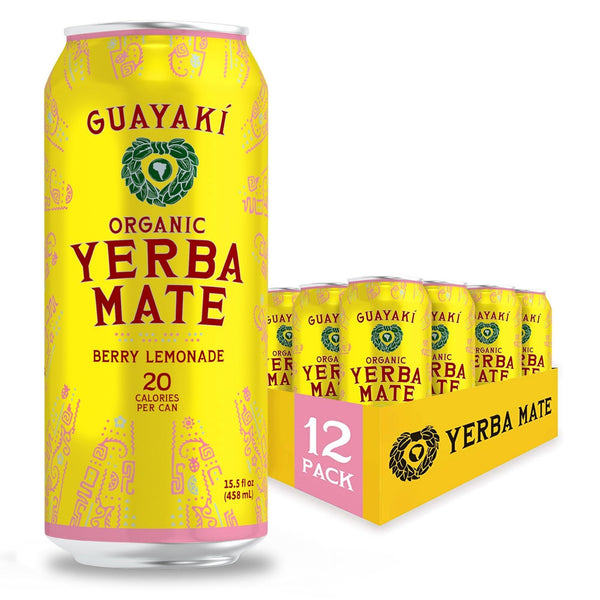 Guayaki Full Case Berry Lemonade Yerba Mate 12x458ml