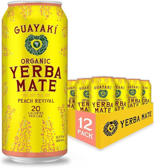 Guayaki Full Case Peach Yerba Mate 12x458ml