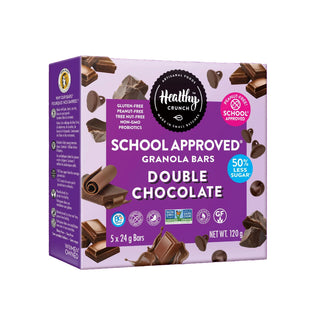 Healthy Crunch School Approved Bars Double Chocolate 5x24g