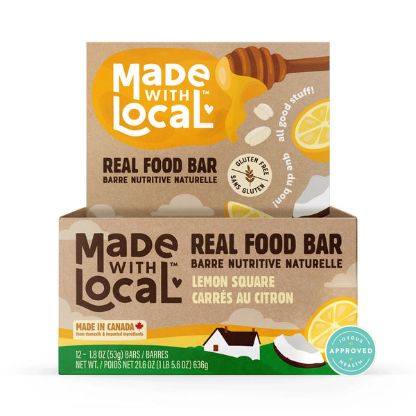 Made With Local Full Case Lemon Square Food Bar 12x53g