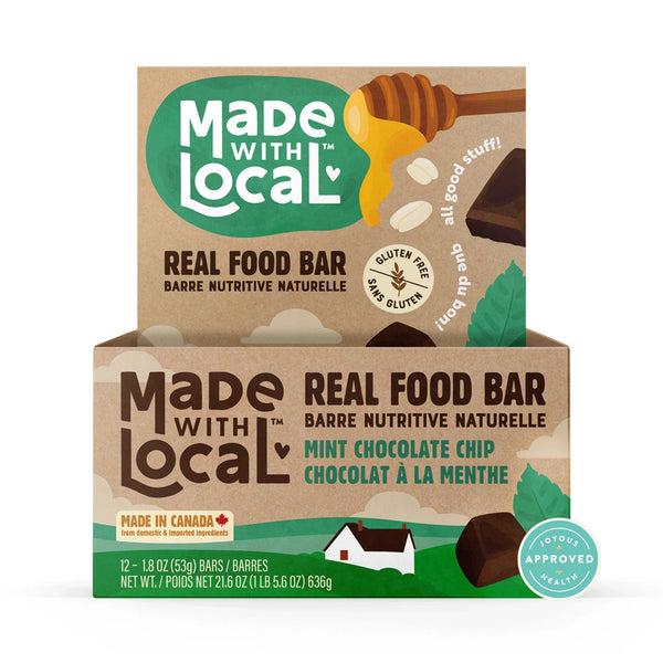 Made With Local Full Case Mint Chocolate Chip Food Bar 12x53g