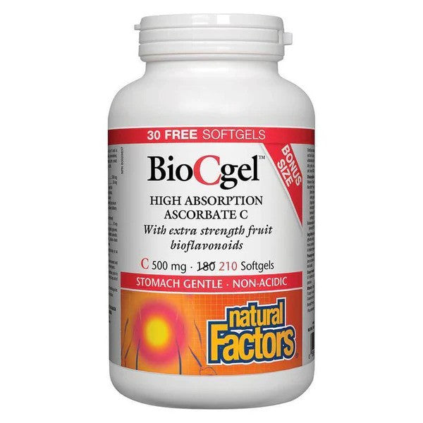 Natural Factors Bio C gel 500mg BONUS 210c