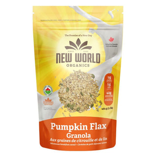 New World Organic Granola Pumpkin Flax 454g