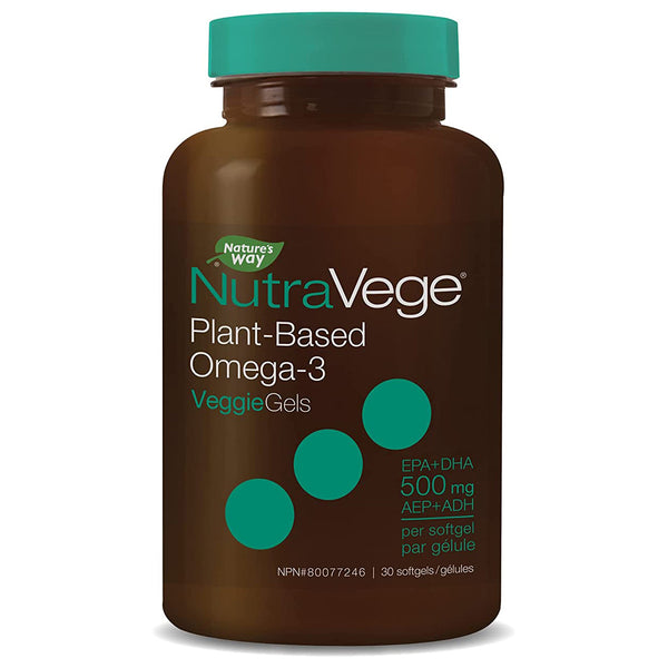 NutraVege Omega 3 Plant Fresh Mint 30c