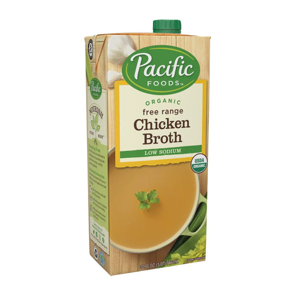 Pacific Low Sodium Chicken Organic Broth 946ml