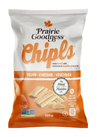 Prairie Goodness Lentil Chips Vegan Cheddar 140g 