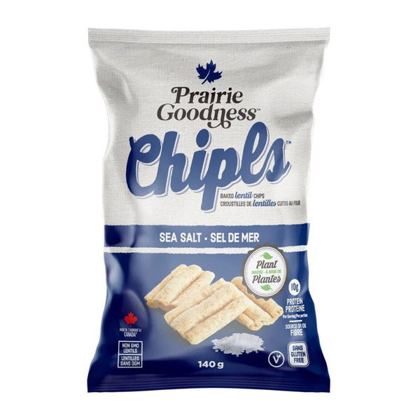 Prairie Goodness Lentil Chips Sea Salt 140g 