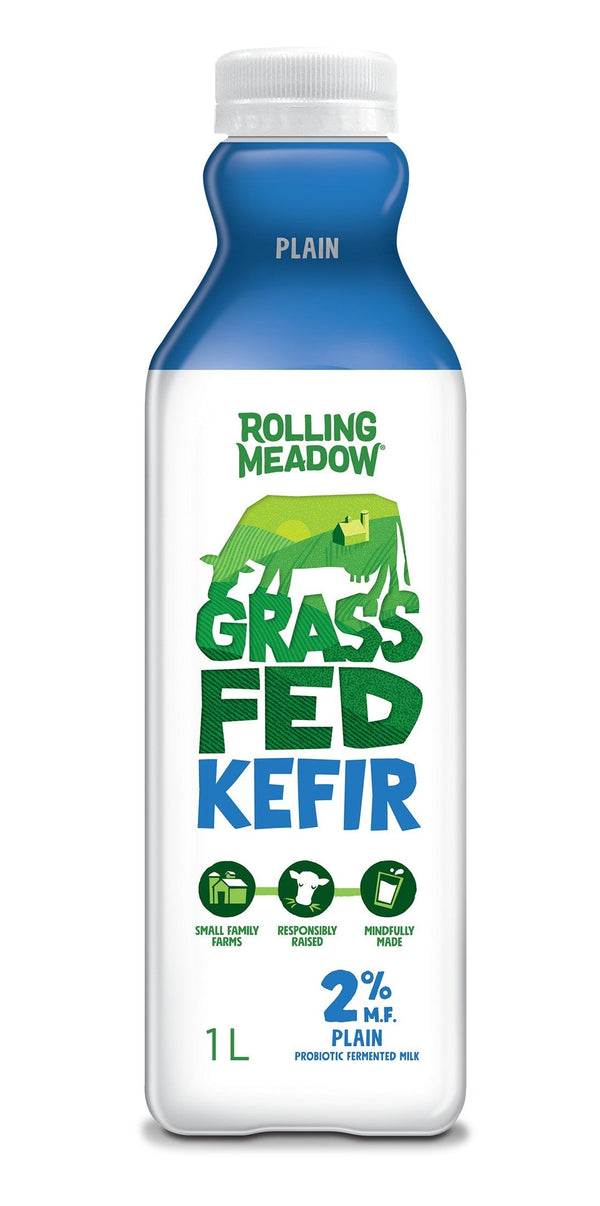 Rolling Meadow Grass Fed Kefir Plain 2% 1L