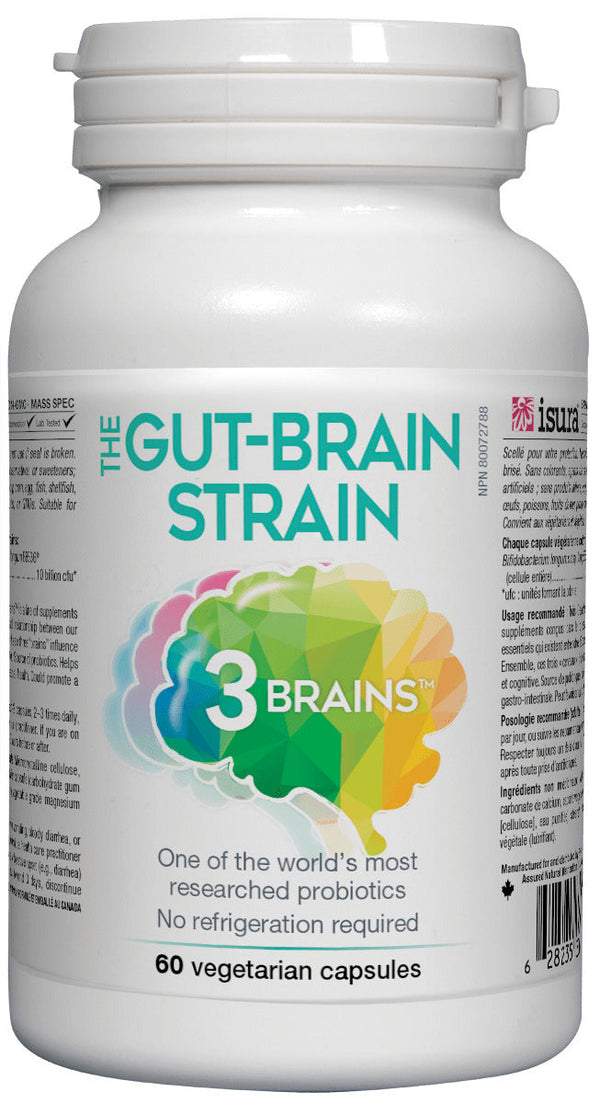 3 Brains Gut Brain Probiotic 60c