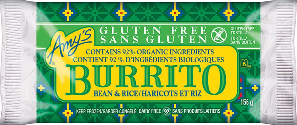 Amy's Kitchen Rice & Bean GF Burritos 156g