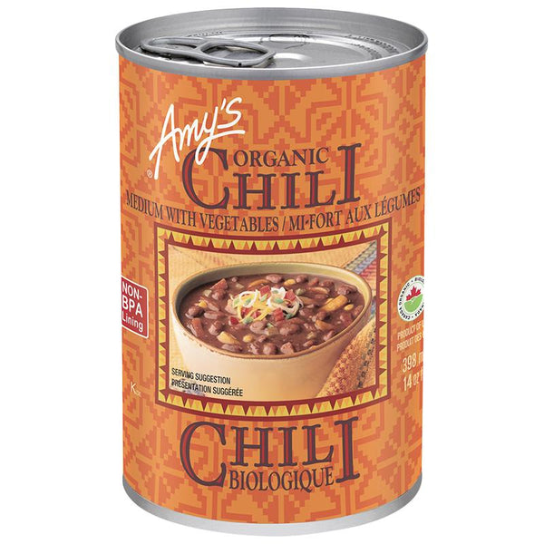 Amy's Kitchen Medium Chili with Vegetables 398ml
