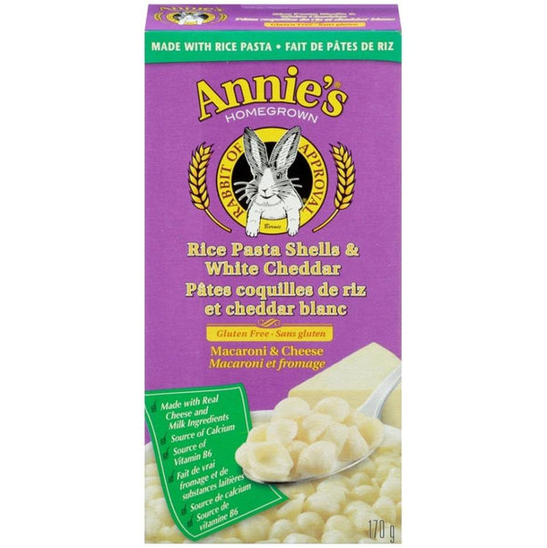 Annie's Homegrown Rice Shells & White Cheddar 170g