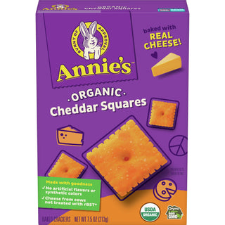 Annie's Homegrown Organic Cheddar Squares 213g