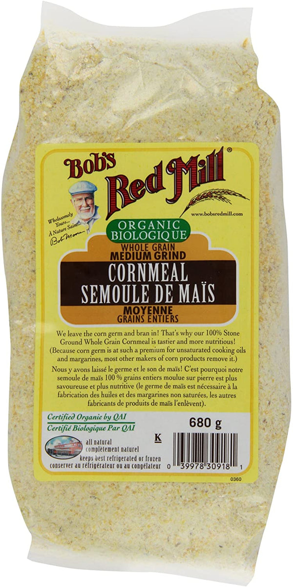 Bob's Red Mill Cornmeal Medium Grind Organic 680g