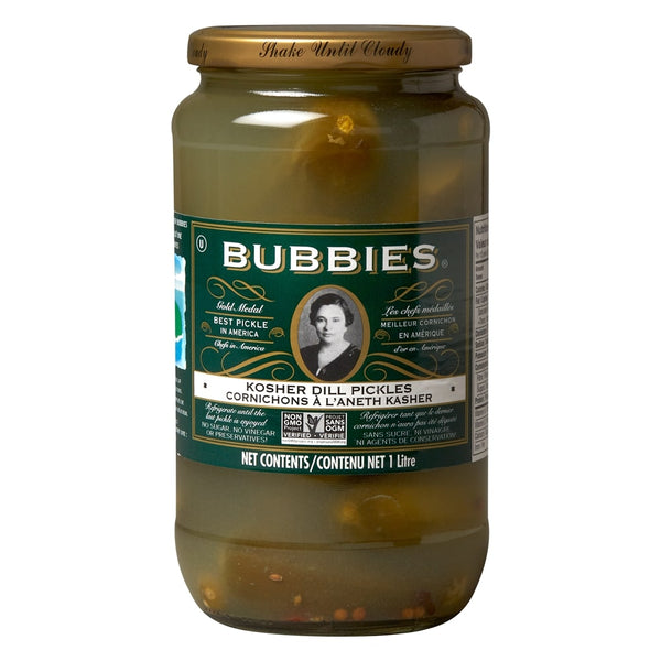 Bubbies Pure Kosher Dill Pickles 1L